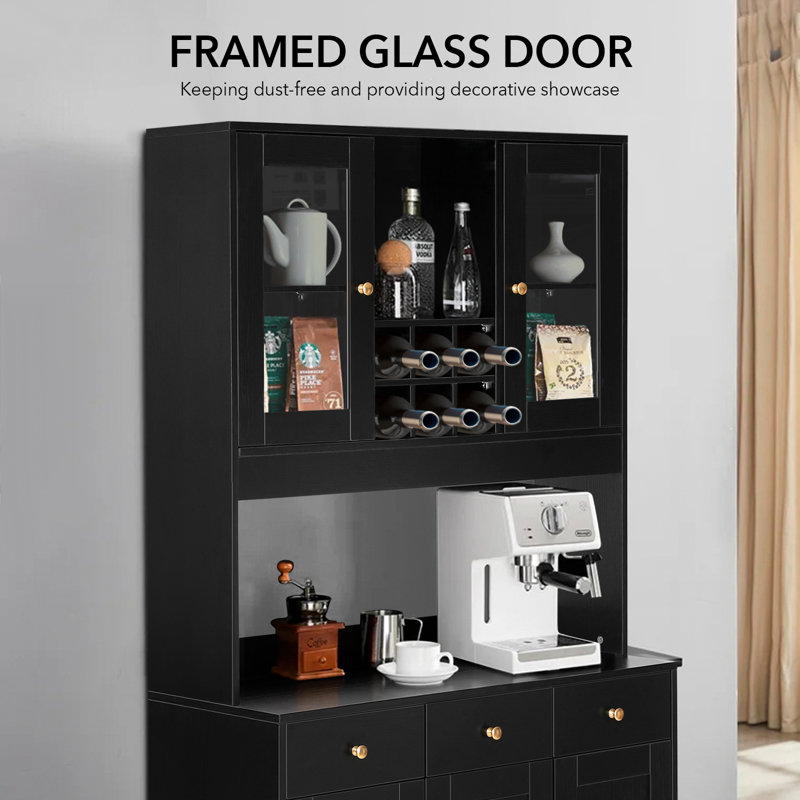 Winston Porter 71" Kitchen Pantry & Reviews Wayfair